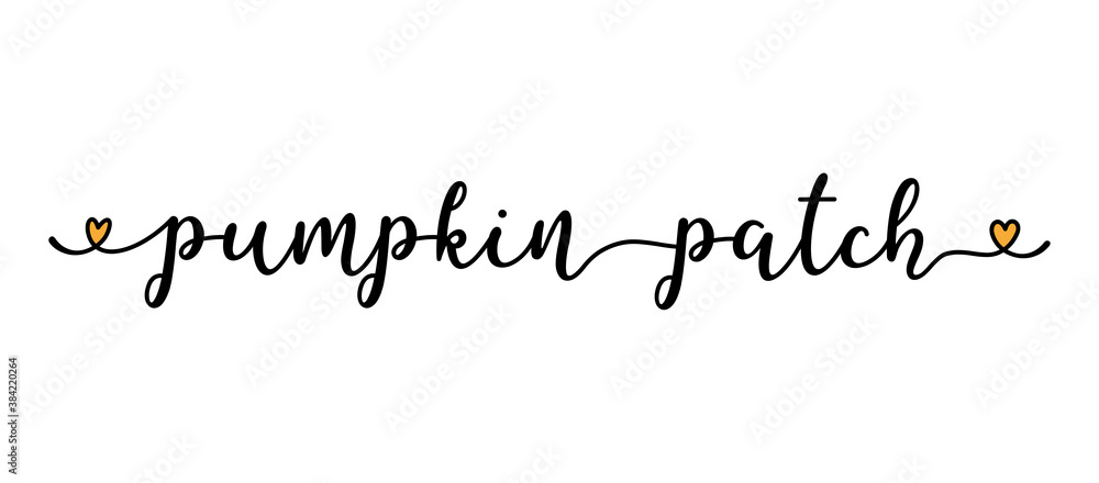 Hand sketched PUMPKIN PATCH quote as banner. Lettering for poster, label, sticker, flyer, header, card, advertisement, announcement.. Hand sketched PUMPKIN PATCH quote as banner. Lettering for poster, label, sticker, flyer, header, card, advertisement, announcement..