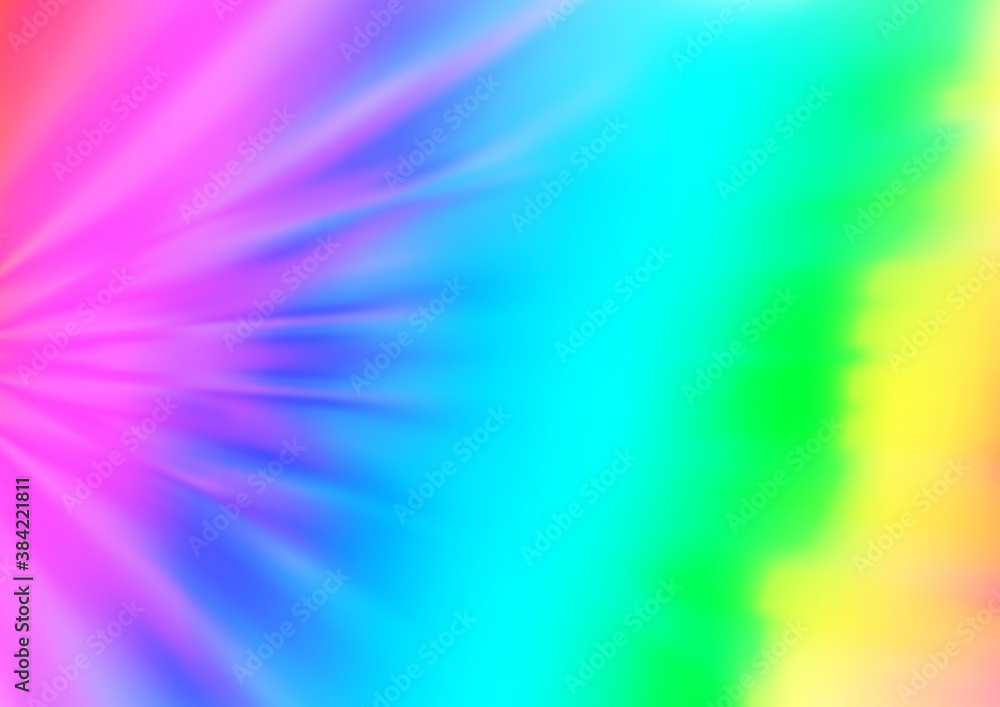 Obraz premium Light Multicolor, Rainbow vector abstract blurred pattern.