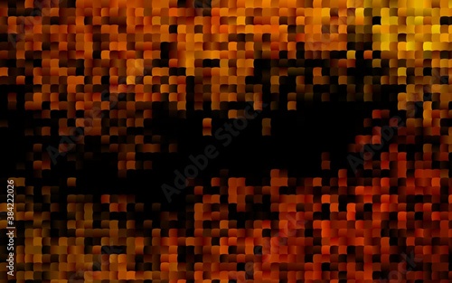 Dark Black vector template with crystals, rectangles.