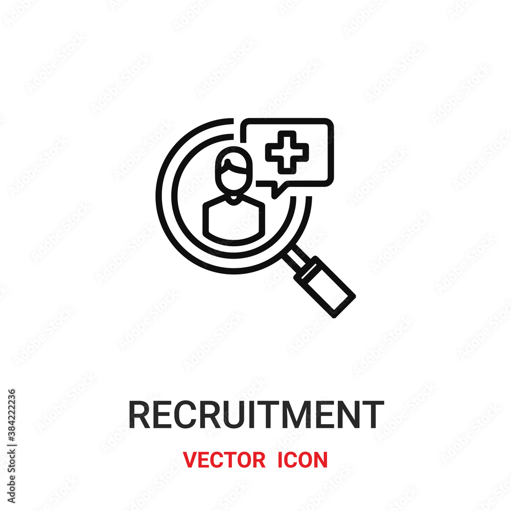 recruitment icon vector symbol. recruitment symbol icon vector for your design. Modern outline icon for your website and mobile app design. recruitment icon vector symbol. recruitment symbol icon vector for your design. Modern outline icon for your website and mobile app design.
