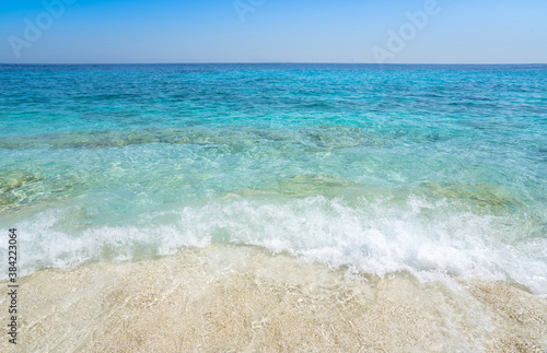 Clear azure coloured sea water, Sardinia, Italy