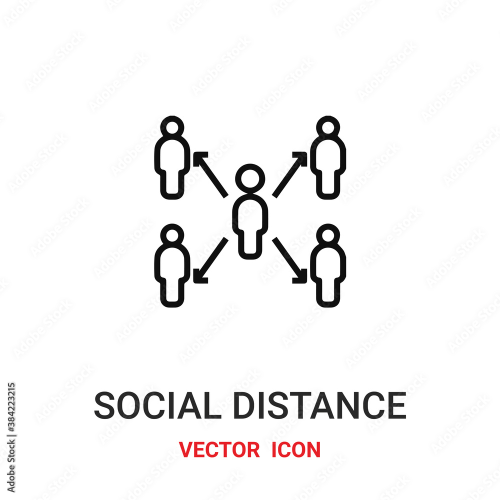 social distance icon vector symbol. social distance symbol icon vector for your design. Modern outline icon for your website and mobile app design. social distance icon vector symbol. social distance symbol icon vector for your design. Modern outline icon for your website and mobile app design.