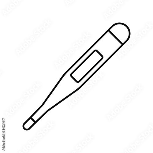 Digital Thermometer simple line icon