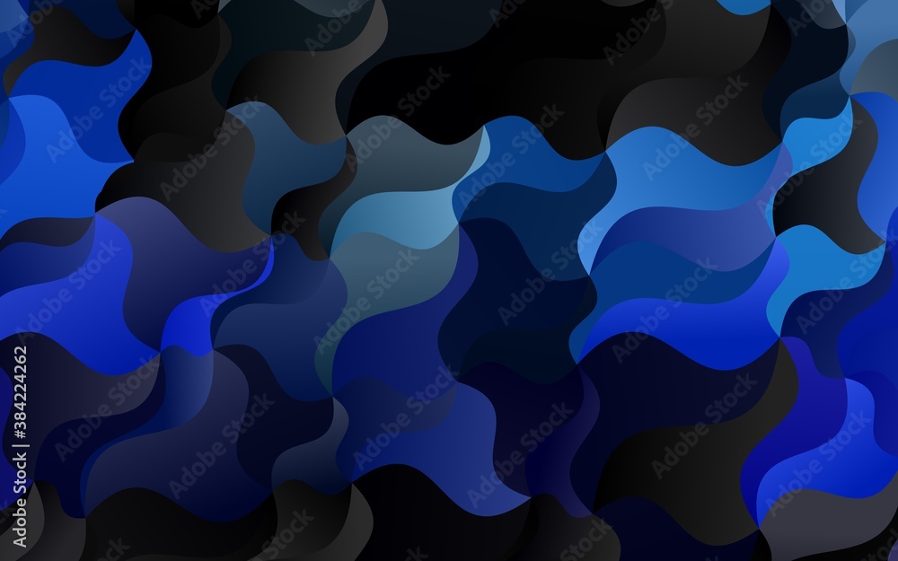 Light BLUE vector pattern with bubble shapes. Light BLUE vector pattern with bubble shapes.