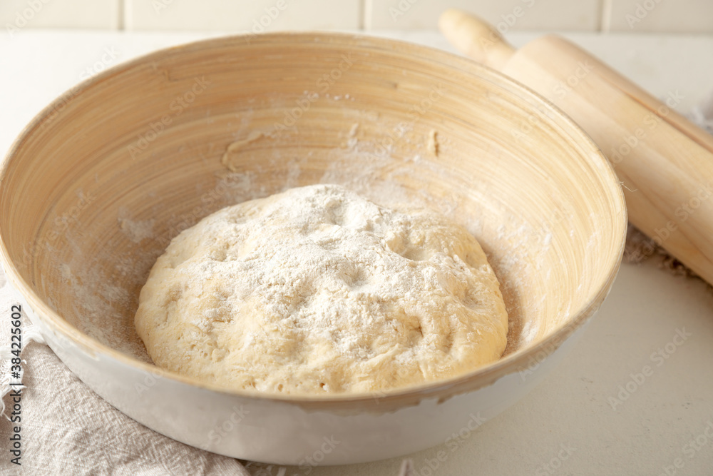 flour and rolling pin flour and rolling pin