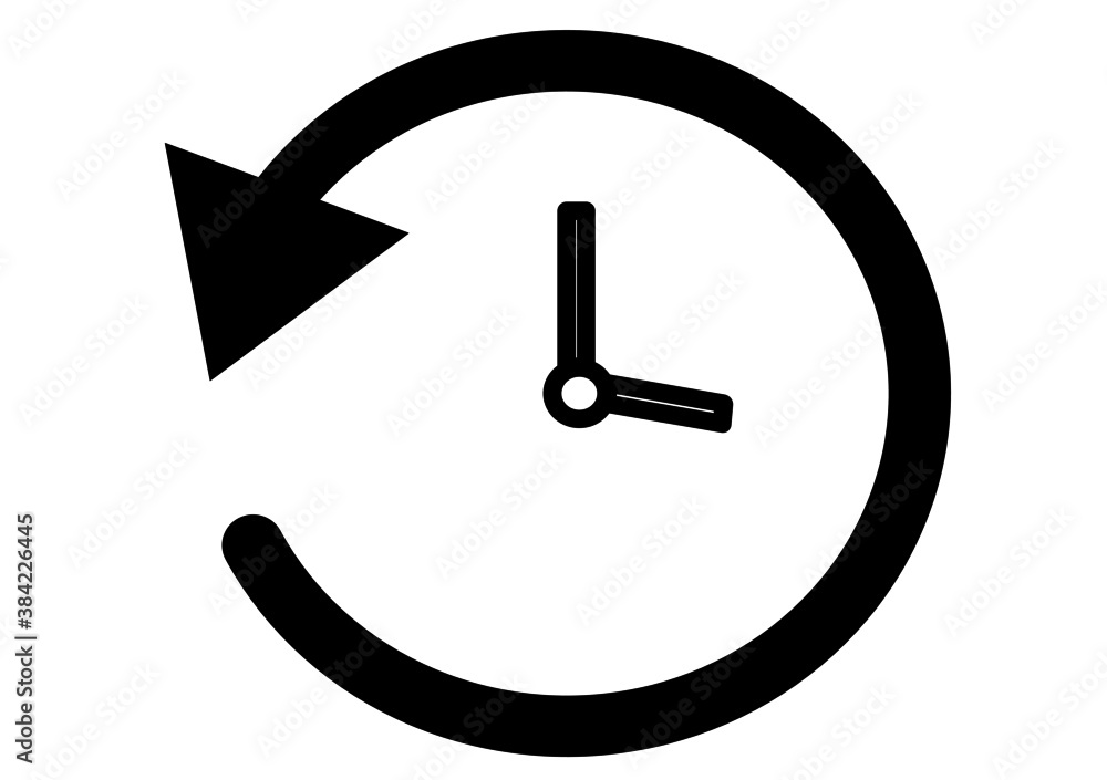 Vector fall backward icon. Change time. Adjust time. set time.
Vector fall backward icon. Change time. Adjust time. set time.