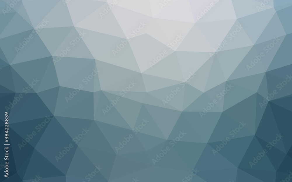 Light BLUE vector triangle mosaic cover. Light BLUE vector triangle mosaic cover.