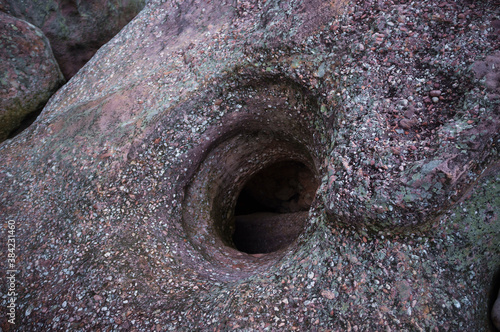 stone and hole