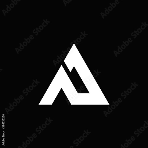 This is a A letter logo template