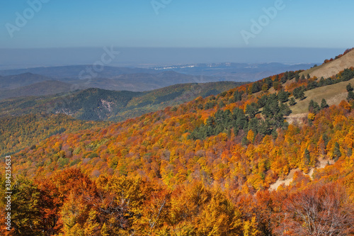 Fantastic beautiful autumn landscape in the mountains of Crimea. Gurzuf, Yalta. © Екатерина Дмитренко