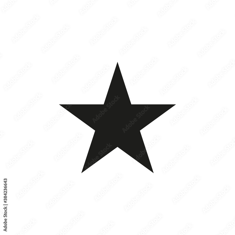 Clasic star Icon Vector. Flat black pictogram. Illustration symbol. Clasic star Icon Vector. Flat black pictogram. Illustration symbol.
