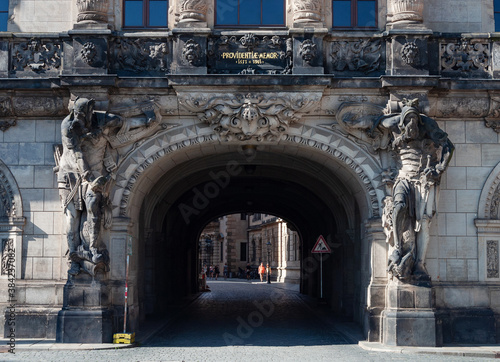 Gate in Dresden Castle, Germany