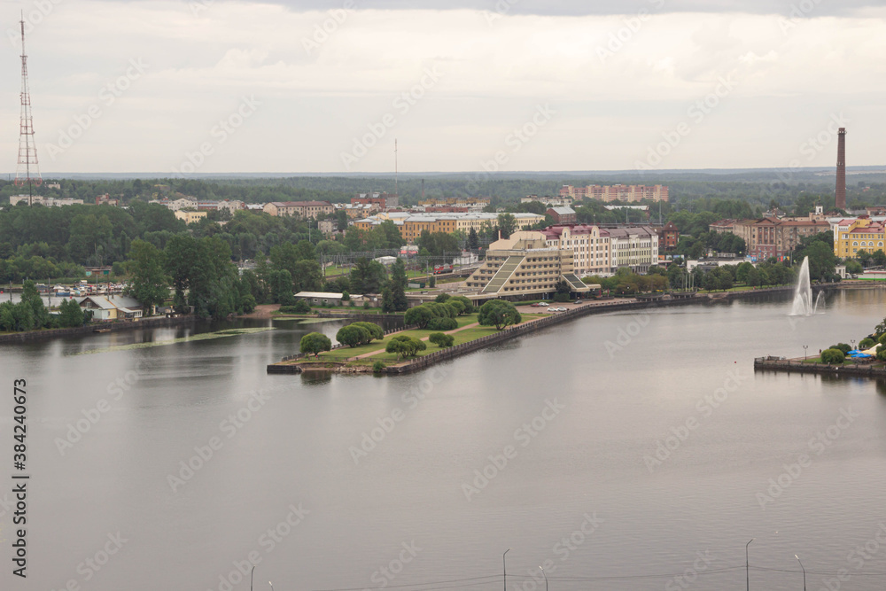 City Panorama, Houses and water 