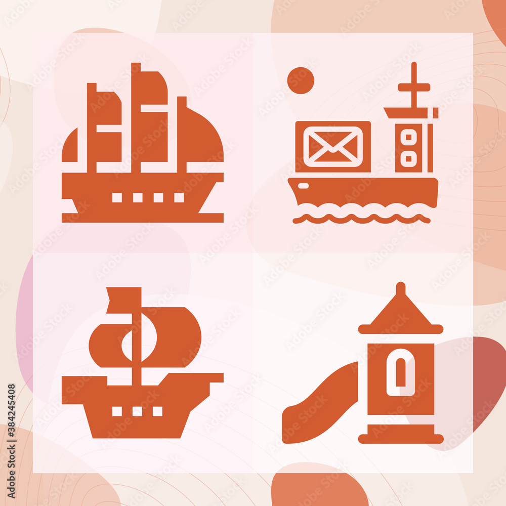 Simple set of sank related filled icons