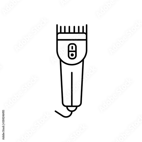 hairclipper icon element of barbershop icon for mobile concept and web apps. Thin line hairclipper icon can be used for web and mobile. Premium icon on white background