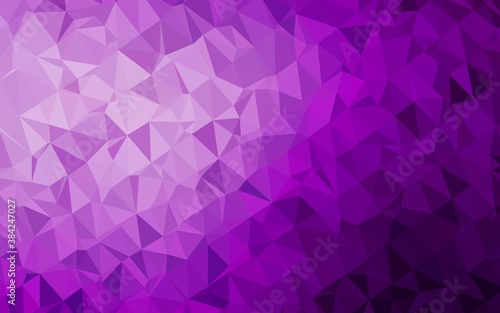 Dark Purple vector polygonal template.