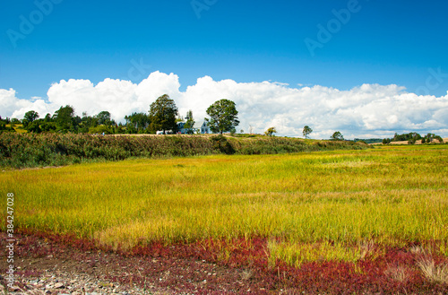Canvas Print View of the Choate island,  a part of the Essex River Estuary in Essex, Massachusetts