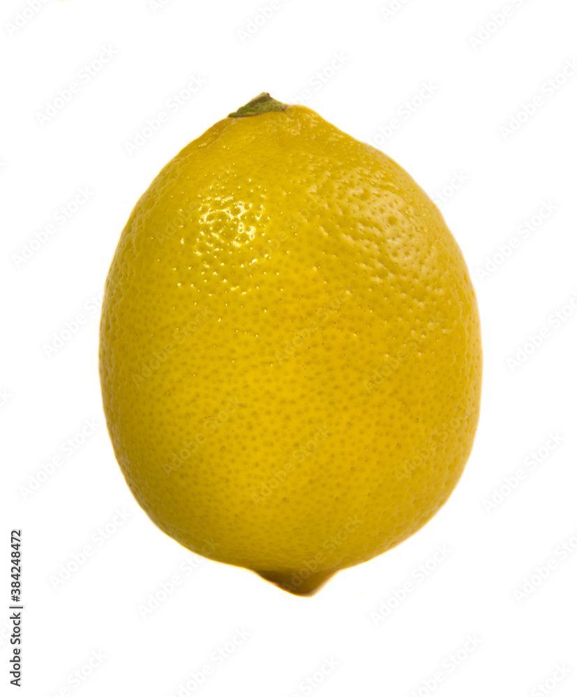 lemon close up on isolated white background lemon close up on isolated white background