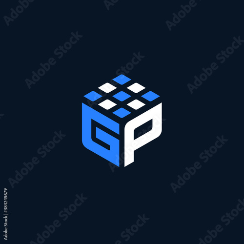 GP Modern Logo and Icon vector for Event Management Business and Website Favicon 