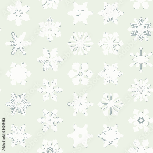 Snowflake vector icon background set colors. Winter christmas snow flake crystal element. Weather illustration ice collection. Xmas frost flat isolated silhouette symbol