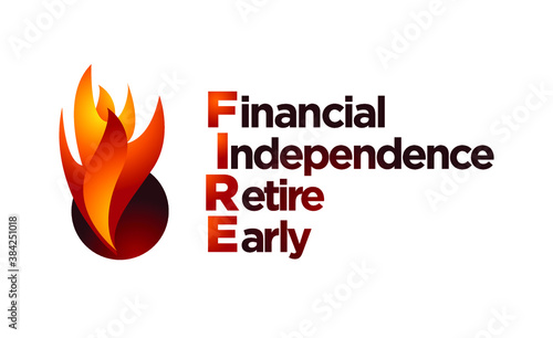 FIRE - Financial Independence Retire Early (logo).