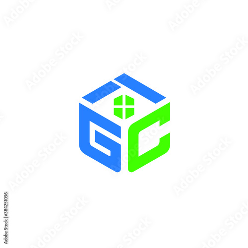 GC Letter Modern Real Estate Logo Vector Editable Icon and Property Business Website Favicon 