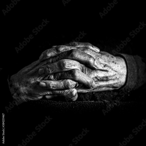 hands of the person