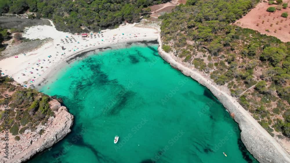 Cala Mondrago, Parque Natural de Mondrago, Mallorca. Spain Cala Mondrago, Parque Natural de Mondrago, Mallorca. Spain