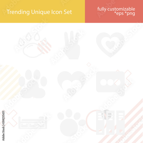 Simple set of trinity related filled icons.
