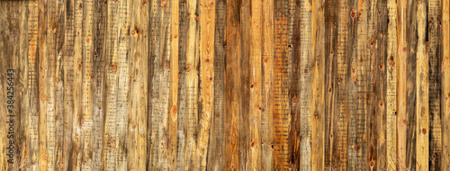 Wood texture, old yellow textured boards. Background