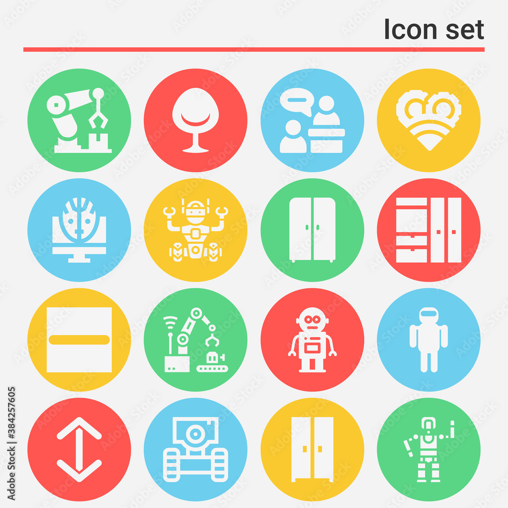 16 pack of 3d rendering filled web icons set 16 pack of 3d rendering filled web icons set