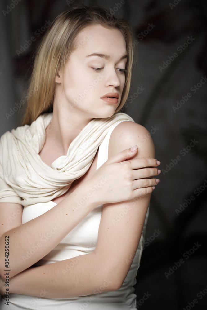 Portrait of beautiful blonde woman Portrait of beautiful blonde woman