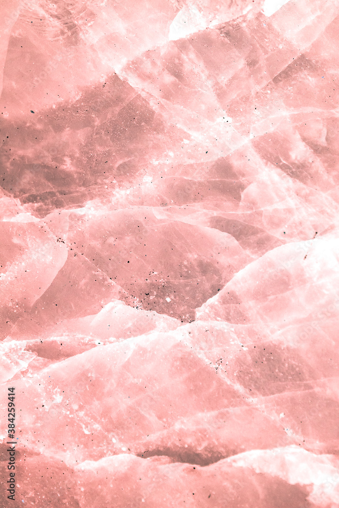 Pink crystal stone