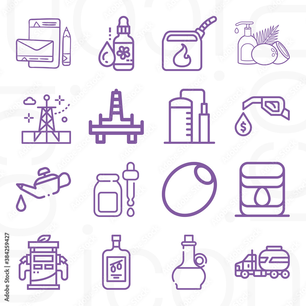 16 pack of fixed lineal web icons set 16 pack of fixed lineal web icons set