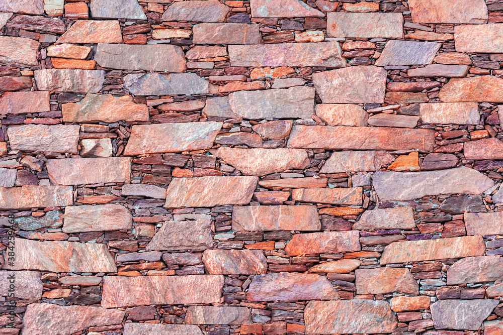 Coral shale wall