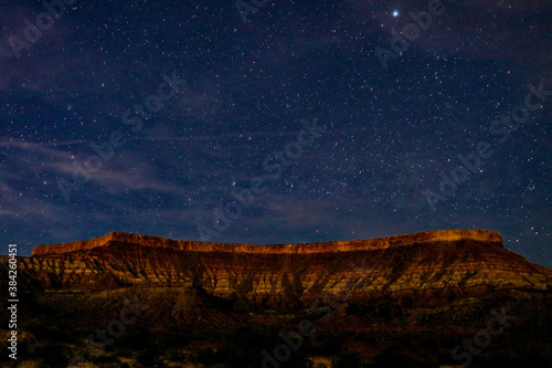 Star Filled Night Sky over the Utah desert