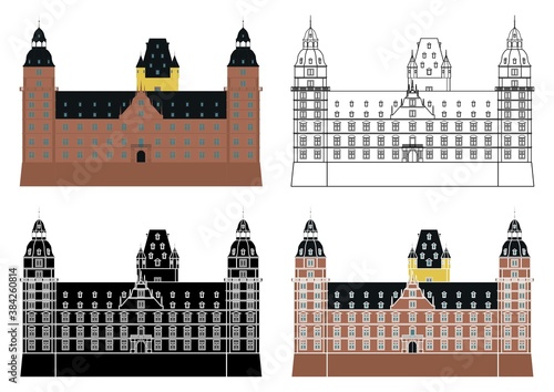 Schloss Johannisburg in Germany, Europe.