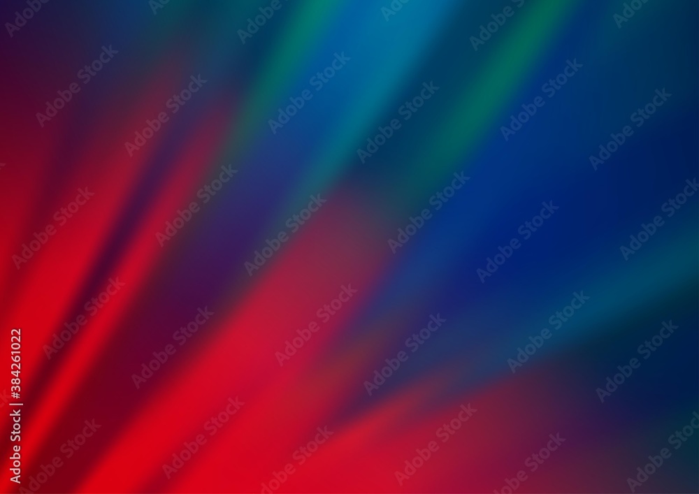 Dark Blue, Red vector texture with colored lines.