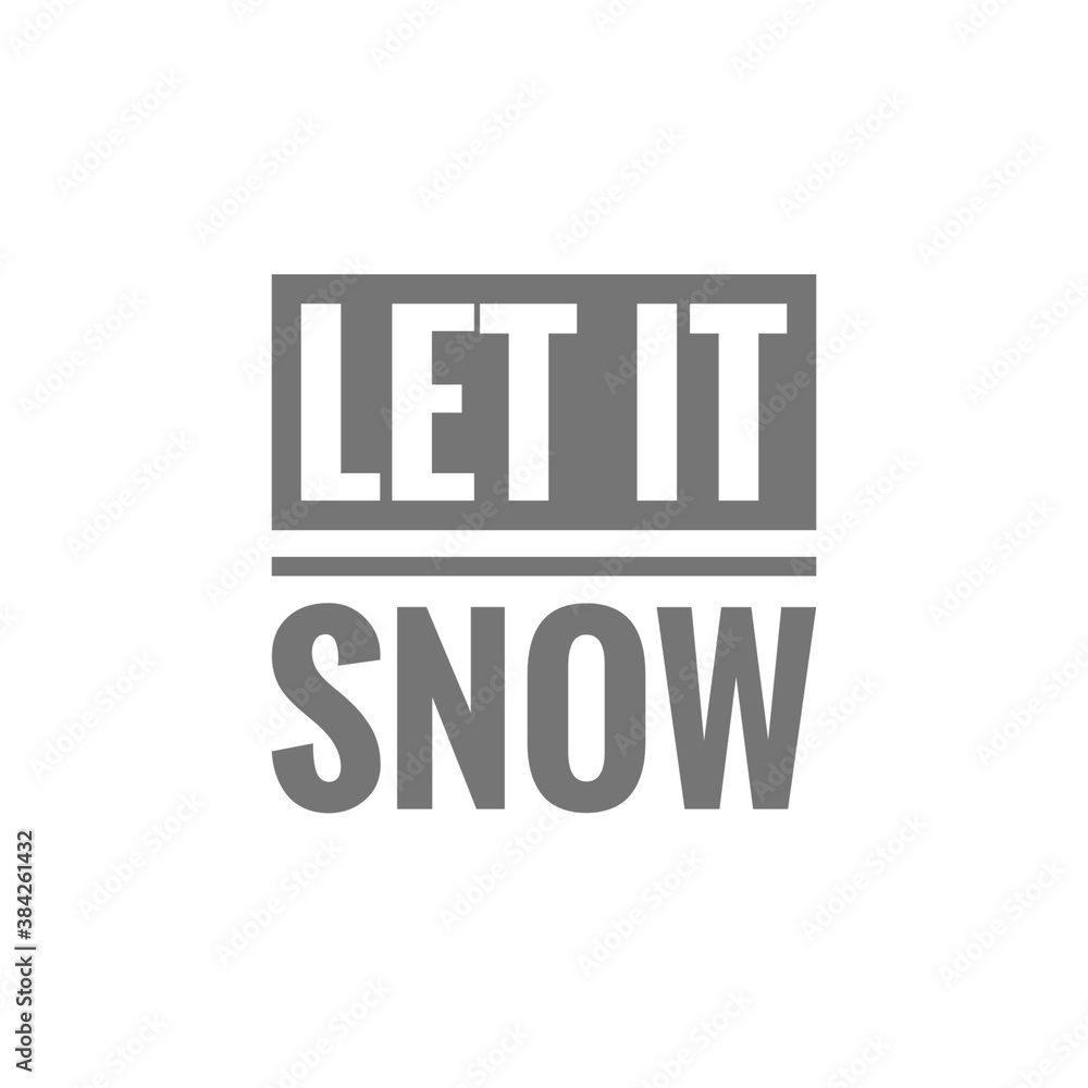 Winter word quote illustration Winter word quote illustration
