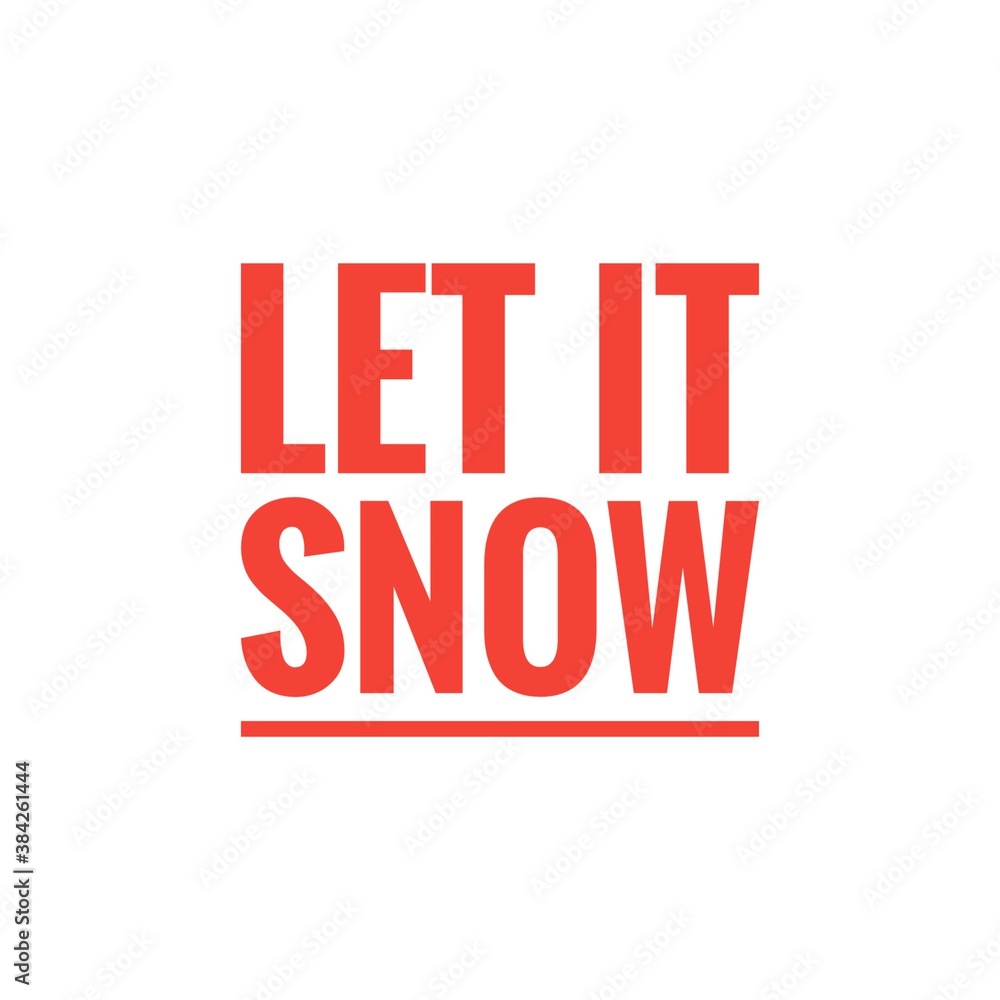 Winter word quote illustration Winter word quote illustration