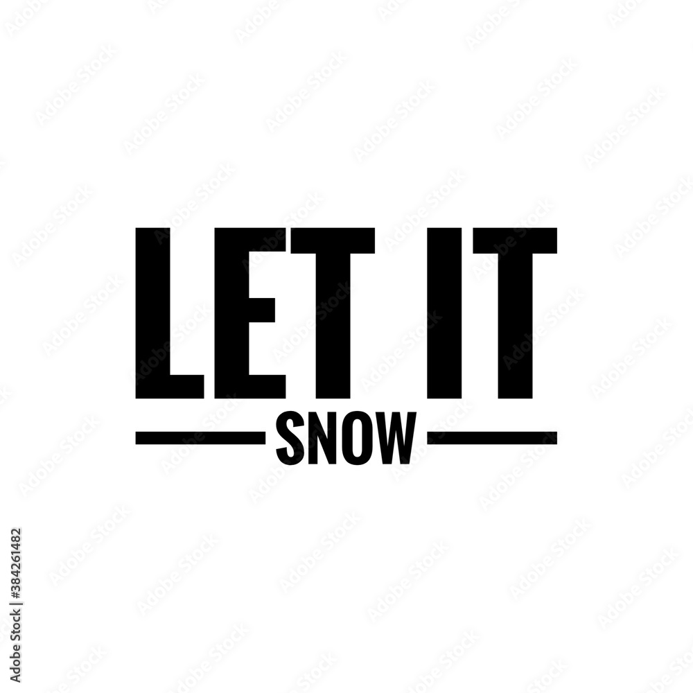 Winter word quote illustration Winter word quote illustration