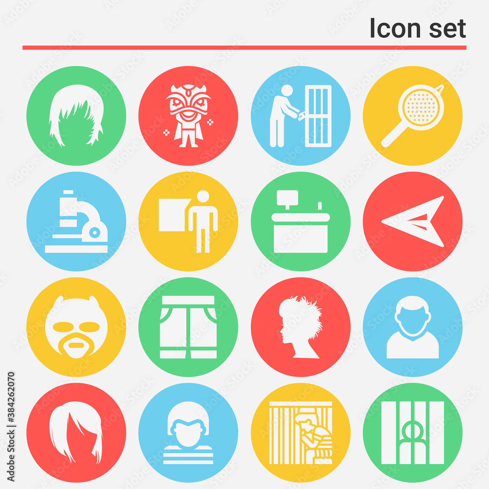 16 pack of con filled web icons set 16 pack of con filled web icons set