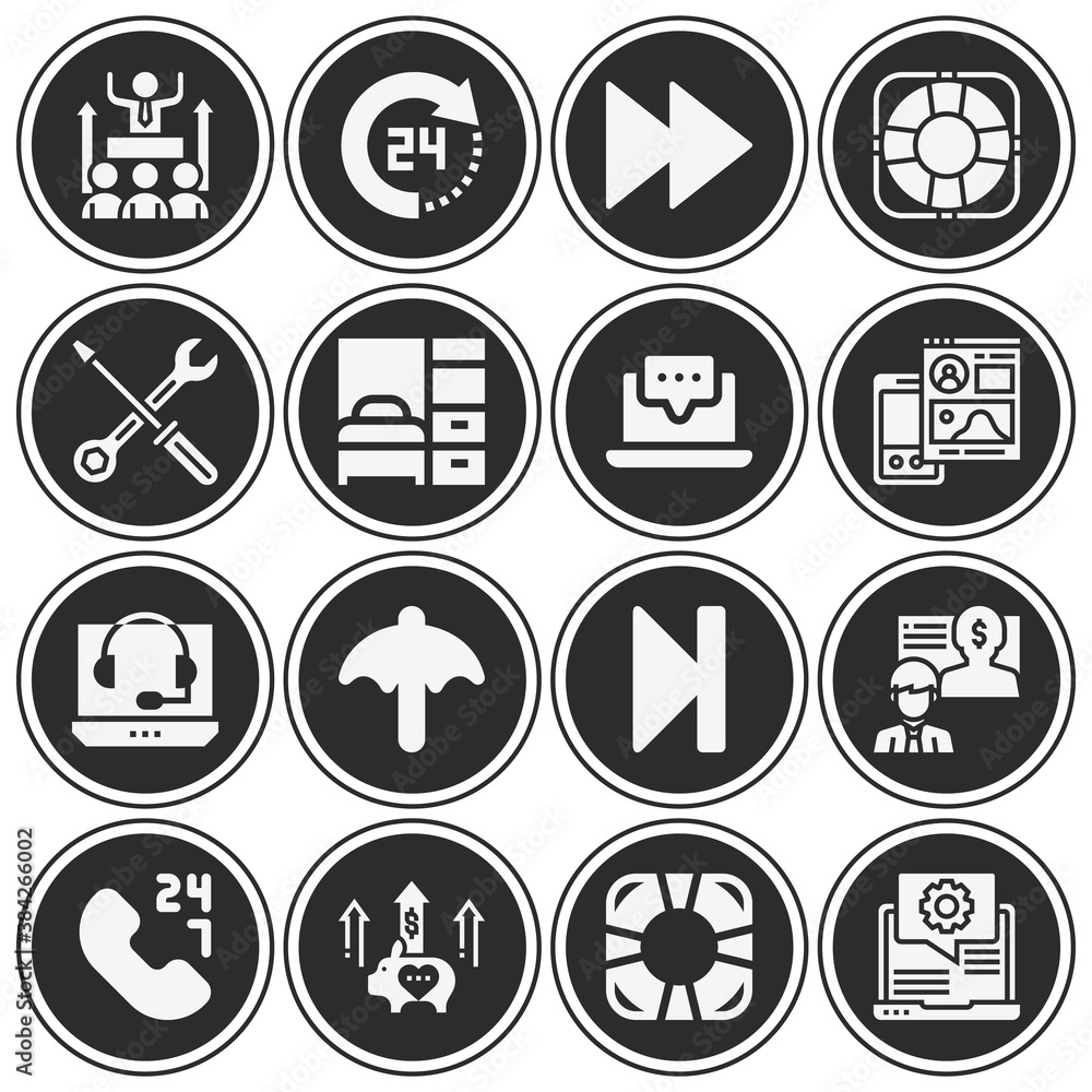 16 pack of foster filled web icons set 16 pack of foster filled web icons set