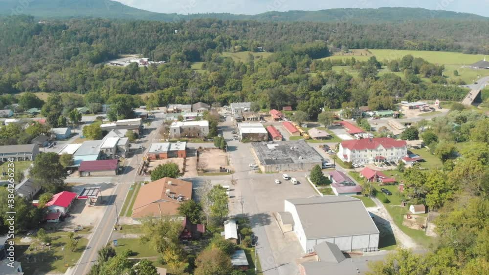 Aerial of Small Town in Arkansas Aerial of Small Town in Arkansas