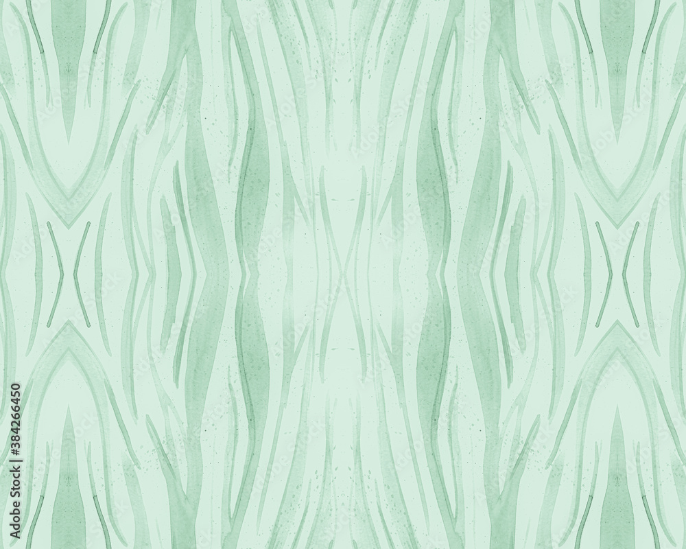 Green Seamless Zebra Pattern. Abstract Africa 