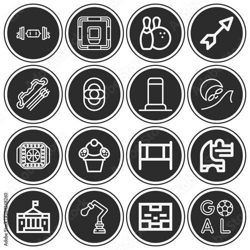16 pack of backgrounds  lineal web icons set
