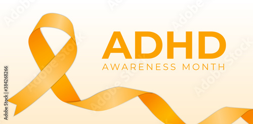 ADHD Awareness Month Background Illustration