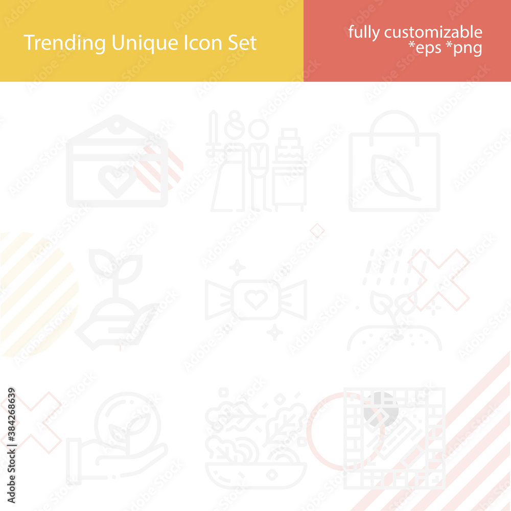 Simple set of spring related lineal icons. Simple set of spring related lineal icons.
