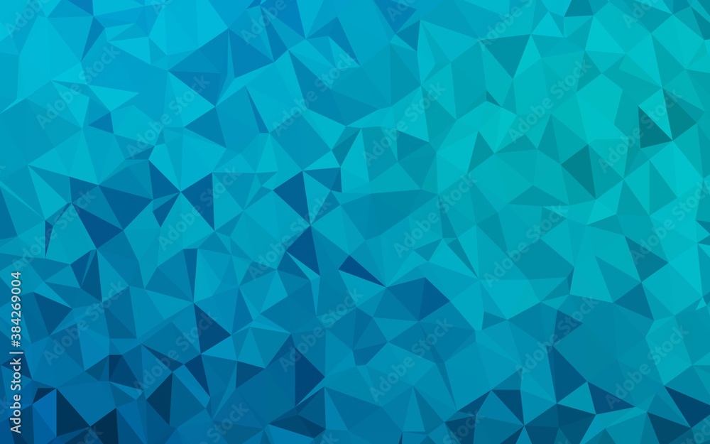 Fototapeta premium Light BLUE vector polygonal template.