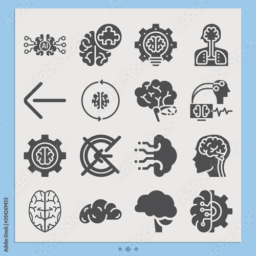 Simple set of hind related filled icons.